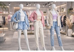 Манекен жіночий безликий М6007-3 білий глянець